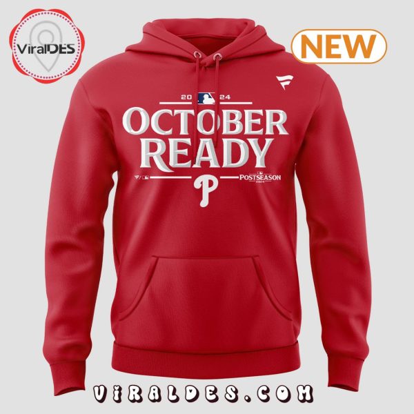 October Ready 2024 Postseason Red Hoodie, Cap