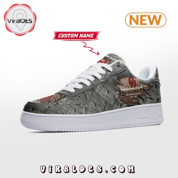 Oklahoma Sooners Custom NCAA Football Air Force 1 Shoes