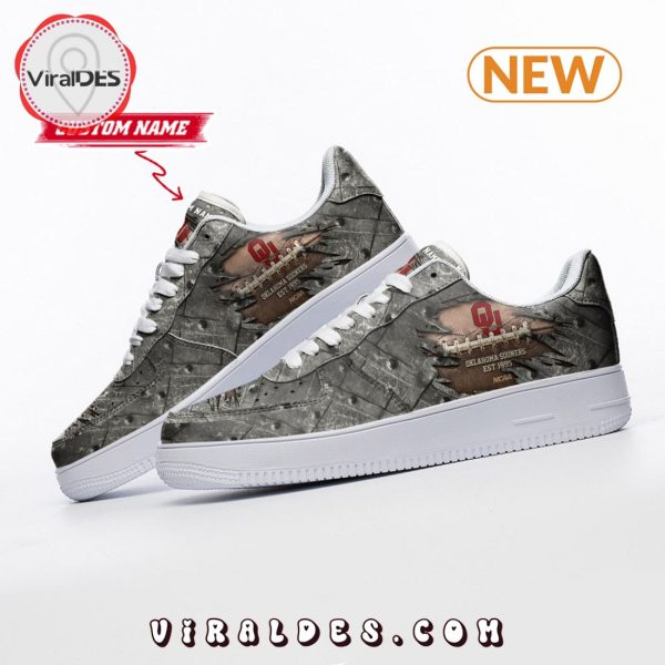 Oklahoma Sooners Custom NCAA Football Air Force 1 Shoes