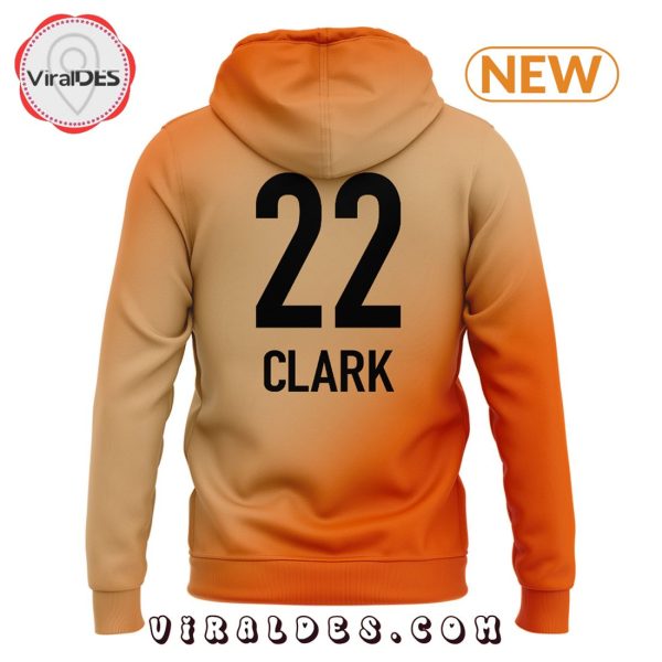 Personalized Caitlin Clark Gradient Orange Hoodie