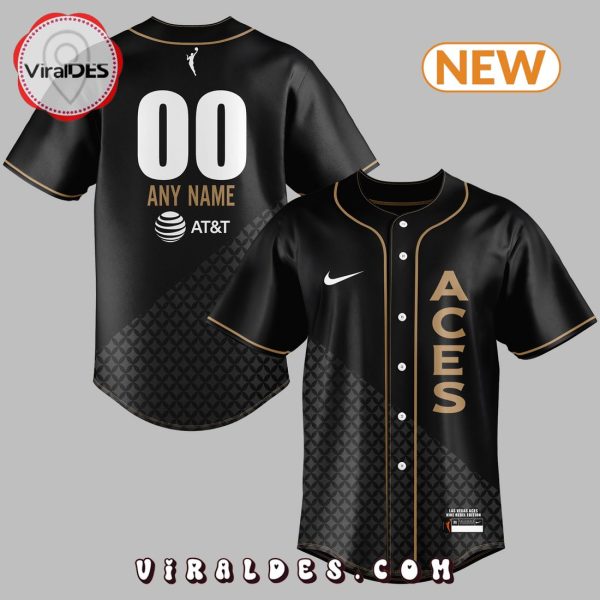 Personalized Las Vegas Aces Black Baseball Jersey