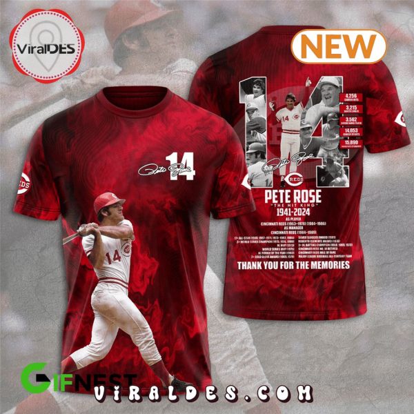 Pete Rose 1941 – 2024 Thank You For The Memories Hoodie