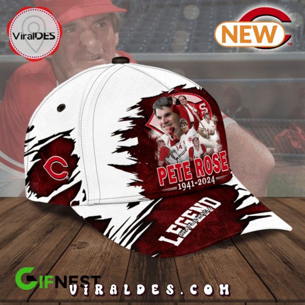 Pete Rose Charlie Hustle 1941 – 2024 Classic Cap