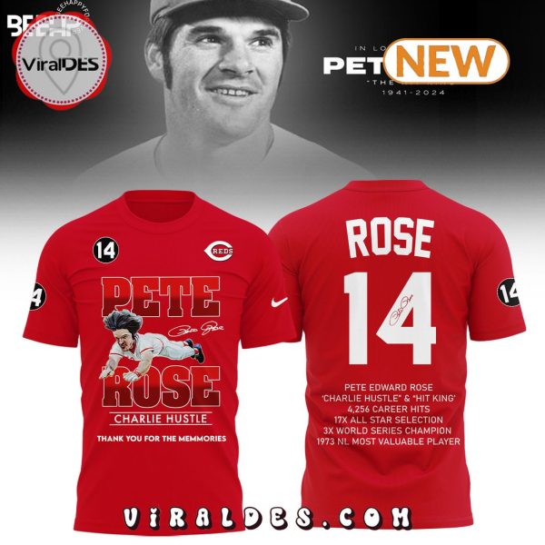 Pete Rose Thank You For The Memmories Red Hoodie