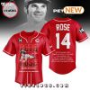 Pete Rose Thank You For The Memmories Black Jersey