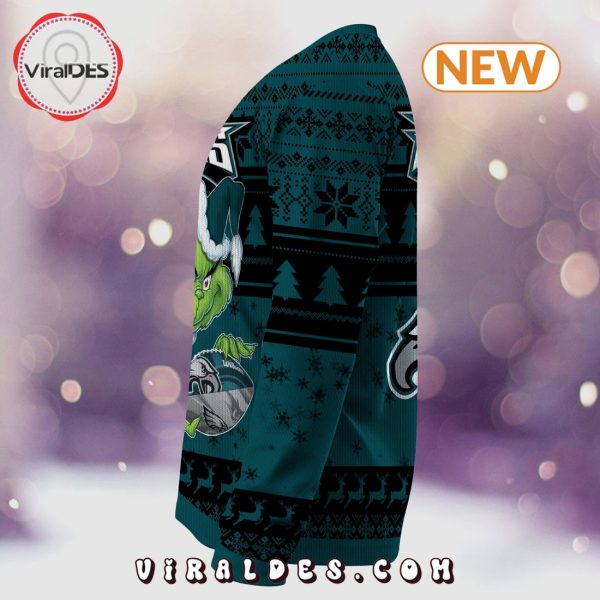 Philadelphia Eagles Christmas Grinch Knitted Sweater