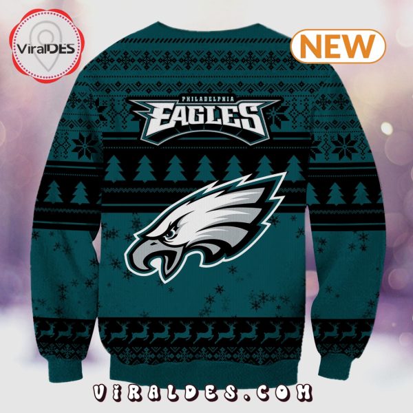 Philadelphia Eagles Christmas Grinch Knitted Sweater