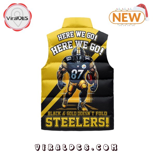 Pittsburgh Steelers Sleeveless Puffer Jacket