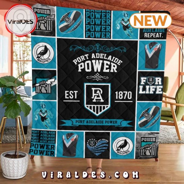 Port Adelaide Football FC Quilt Blanket