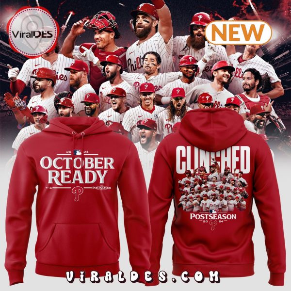 Ready October Clinched Post Season 2024 Red Hoodie