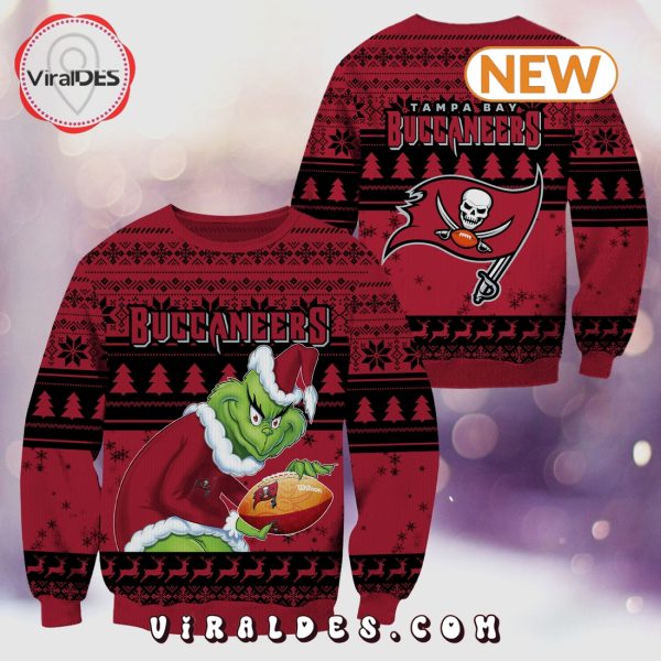 Tampa Bay Buccaneers Christmas Grinch Knitted Sweater