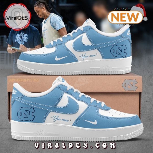 UNC Basketball Custom For Fans Air Force 1 Sneakers