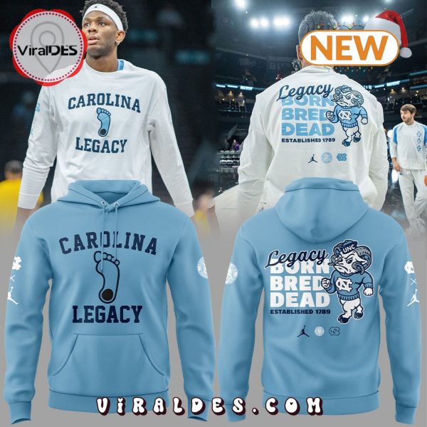 UNC Basketball Leagcy Born Bred Dead Hoodie