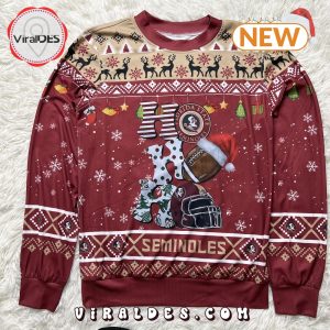 NCAA Florida State Seminoles HO HO HO Ugly Sweater