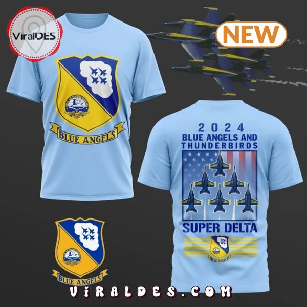 2024 Blue Angels Thunderbirds Super Delta Blue Shirt