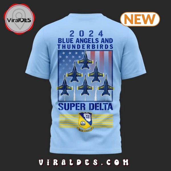 2024 Blue Angels Thunderbirds Super Delta Blue Shirt