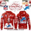 2024 Detroit Lions Merry Christmas White Hoodie