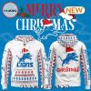 2024 Detroit Lions Merry Christmas Red Hoodie