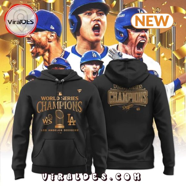 2024 Los Angeles Dodgers Champions Black Hoodie