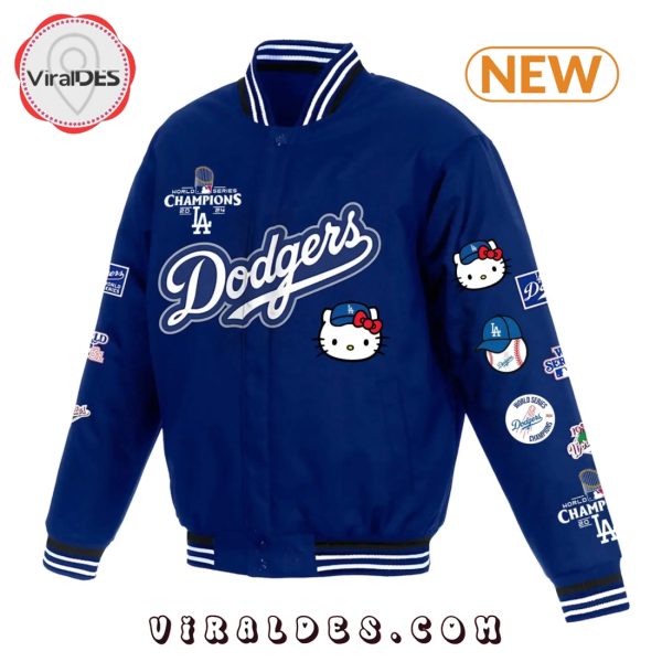 2024 Los Angeles Dodgers X Hello Kitty Champions Baseball Jacket