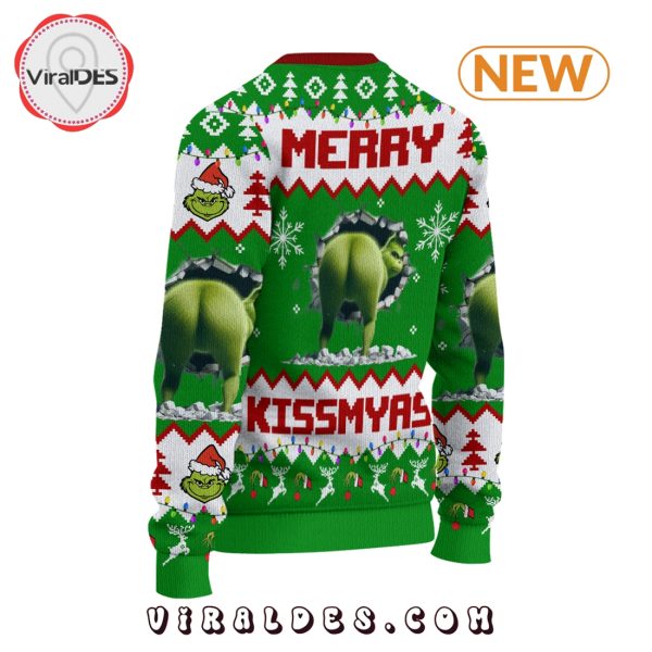 2024 Merry Kissmyass Green Knitted Sweater