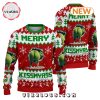 2024 Merry Kissmyass Green Knitted Sweater