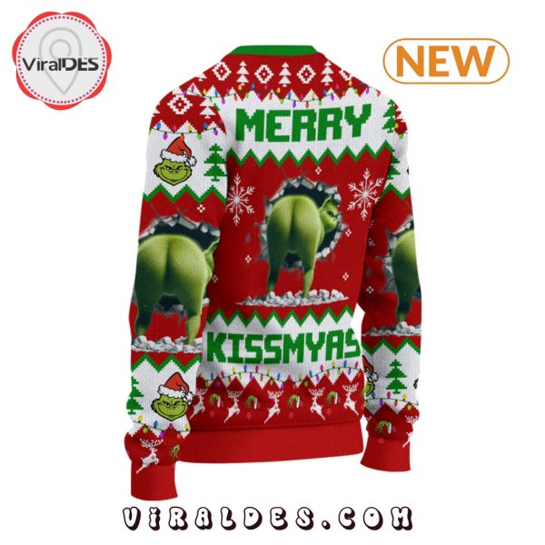 2024 Merry Kissmyass Red Knitted Sweater