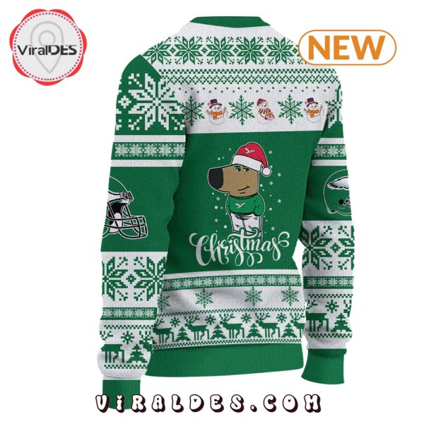 2024 Philadelphia Eagles Chill Guy Christmas Knitted Sweater