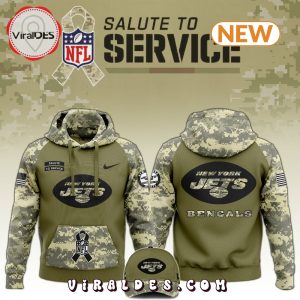 New York Jets Salute to Service Camo Hoodie, Jogger, Cap