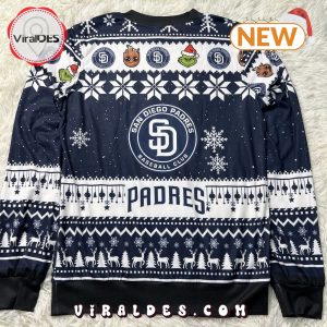 San Diego Padres Baby Groot x Grinch MLB Ugly Sweater