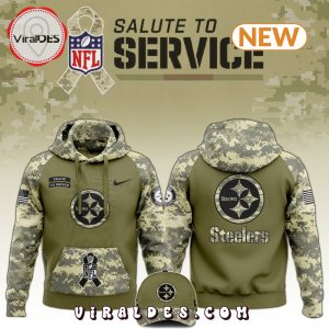 Pittsburgh Steelers Salute to Service Camo Hoodie, Jogger, Cap