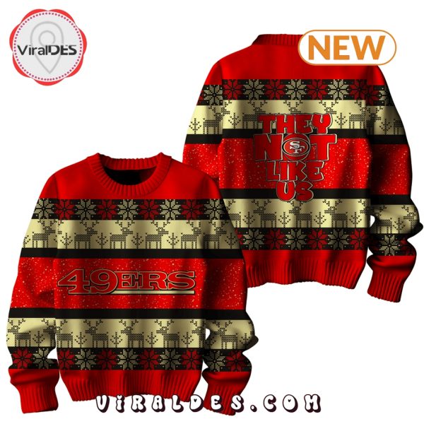 49ers They Not Like Us Christmas Ugly Sweater