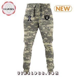 Las Vegas Raiders Salute to Service Camo Hoodie, Jogger, Cap