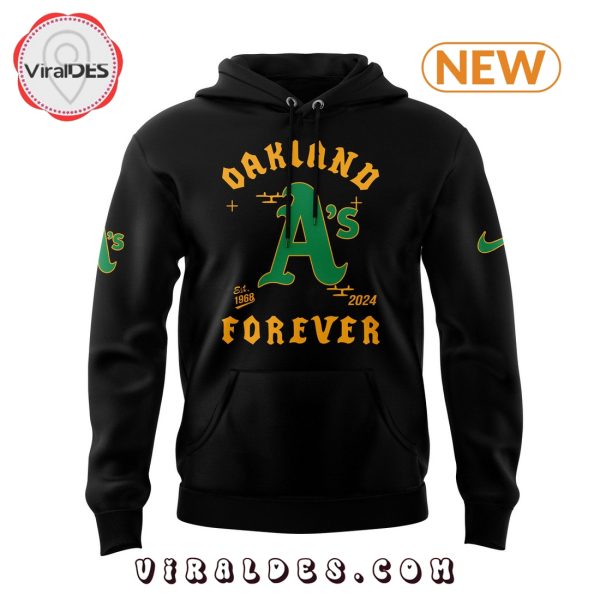 56 Years Thank You Oakland Athletics Black Hoodie