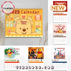 Winnie The Pooh 2025 New Year Calendar