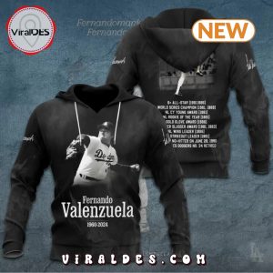 Fernando Valenzuela In My Memory Black Hoodie