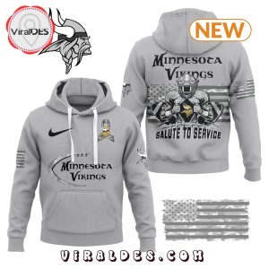 Minnesota Vikings White Salute to Service Hoodie Viraldes Store