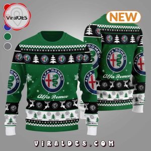 Alfa Romeo 2024 Christmas Green Ugly Sweater