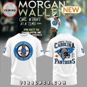 Morgan Wallen x Carolina Panthers White T-Shirt, Jogger, Cap