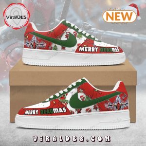 Deadpool Merry Deadmas Christmas Air Force 1 Sneakers