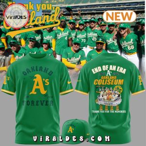 End Of An Era 1968 – 2024 Oakland Coliseum T-Shirt, Jogger, Cap