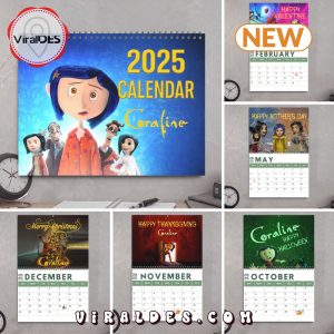 Coraline Horror 2025 New Year Calendar