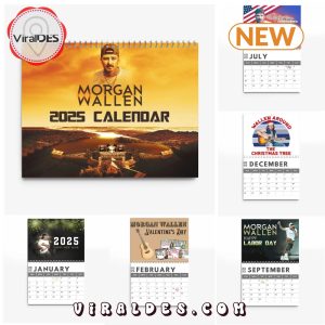 Morgan Wallen 2025 New Year Calendar