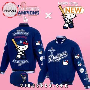 2024 Los Angeles Dodgers X Hello Kitty Champions Baseball Jacket