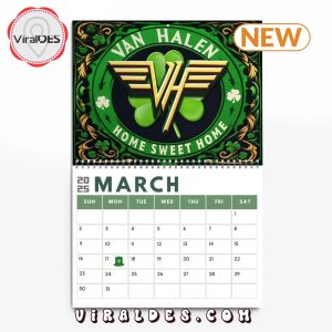 Van Halen Rock Band 2025 New Year Calendar