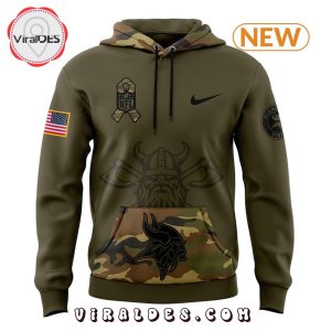 Minnesota Vikings Camo 2024 Salute to Service Hoodie