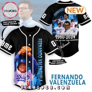 Fernando Valenzuela 1960 – 2024 Memories Baseball Jersey