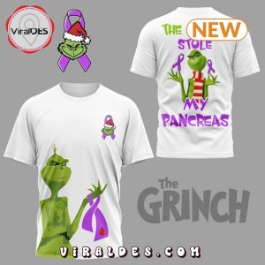 The Grinch Stole My Pancreas White Christmas Shirt