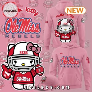 Ole Miss Football x Hello Kitty Purple Hoodie, Jogger, Cap