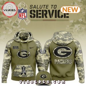 Green Bay Packers Salute to Service Camo Hoodie, Jogger, Cap